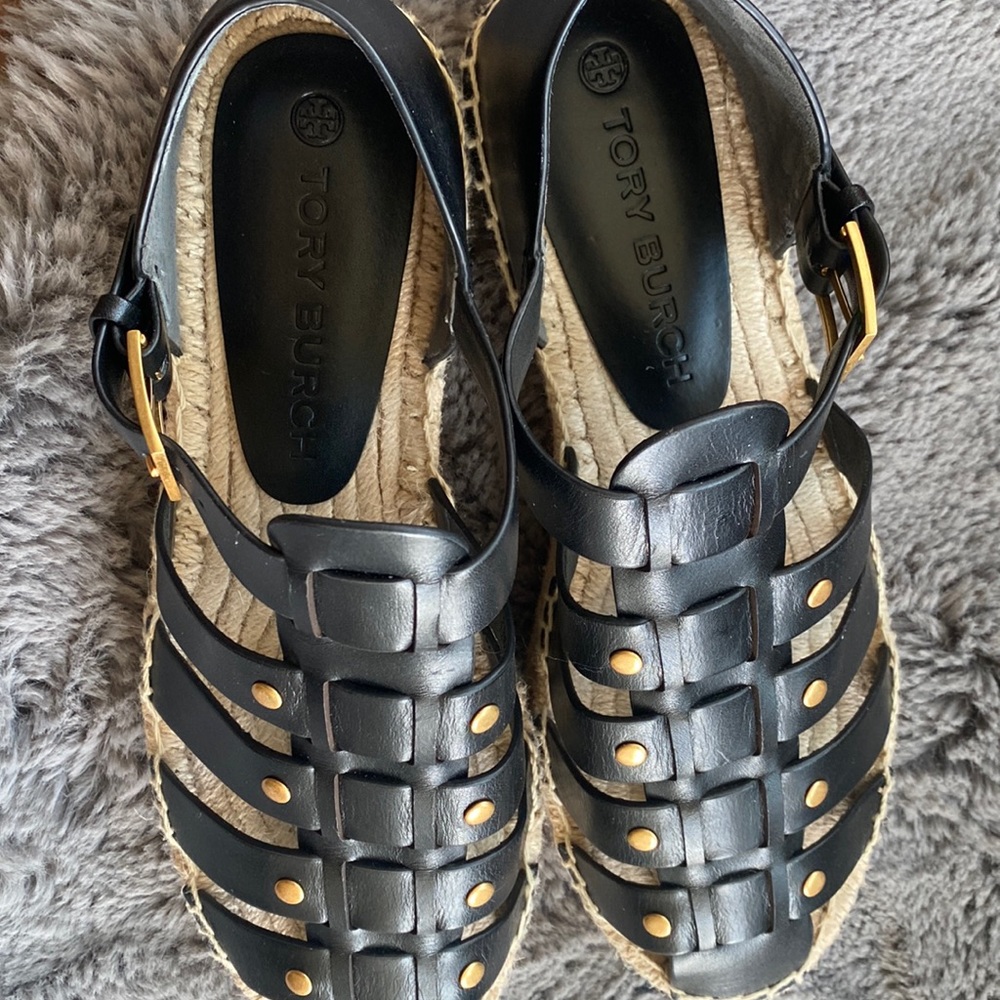 Tory Burch Brand new FISHERMAN PLATFORM ESPADRILLE